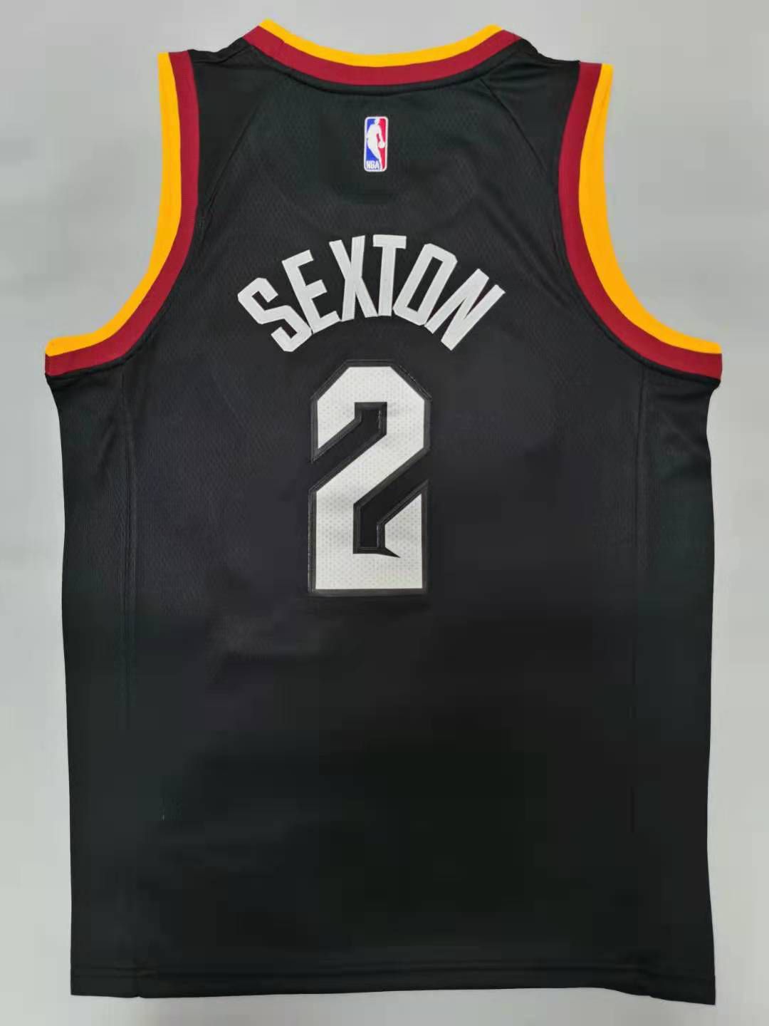 Men Cleveland Cavaliers #2 Sexton Black 2021 Nike Game NBA Jersey